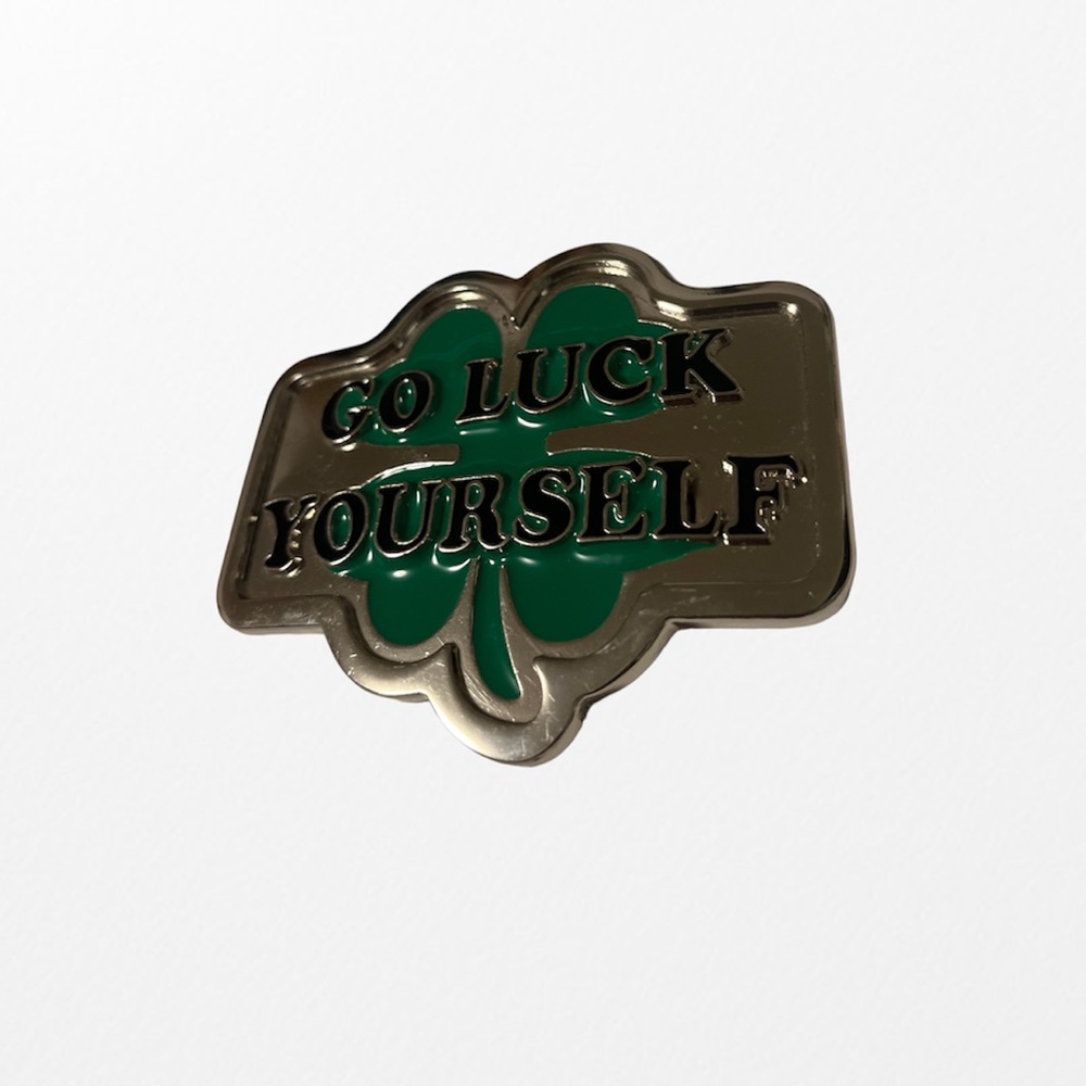 Go Luck Yourself Clover Belt Buckle